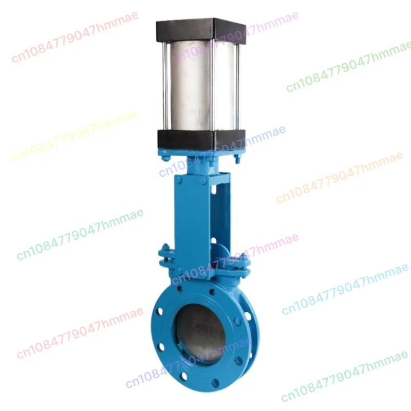 

Cast steel PZ673H pneumatic double acting AC220V slurry knife gate valve 1 pcs