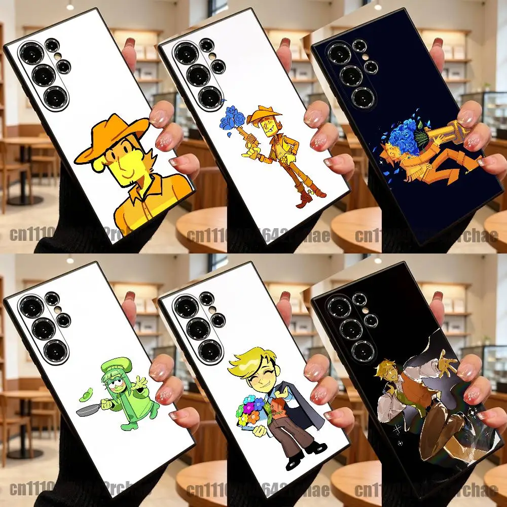 For Deltarune Yellow Green Flowery Phone Case For Samsung Galaxy S22 S24 S20 S25 S23 S26 S10 5G Ultra Plus Fe Custom Cover