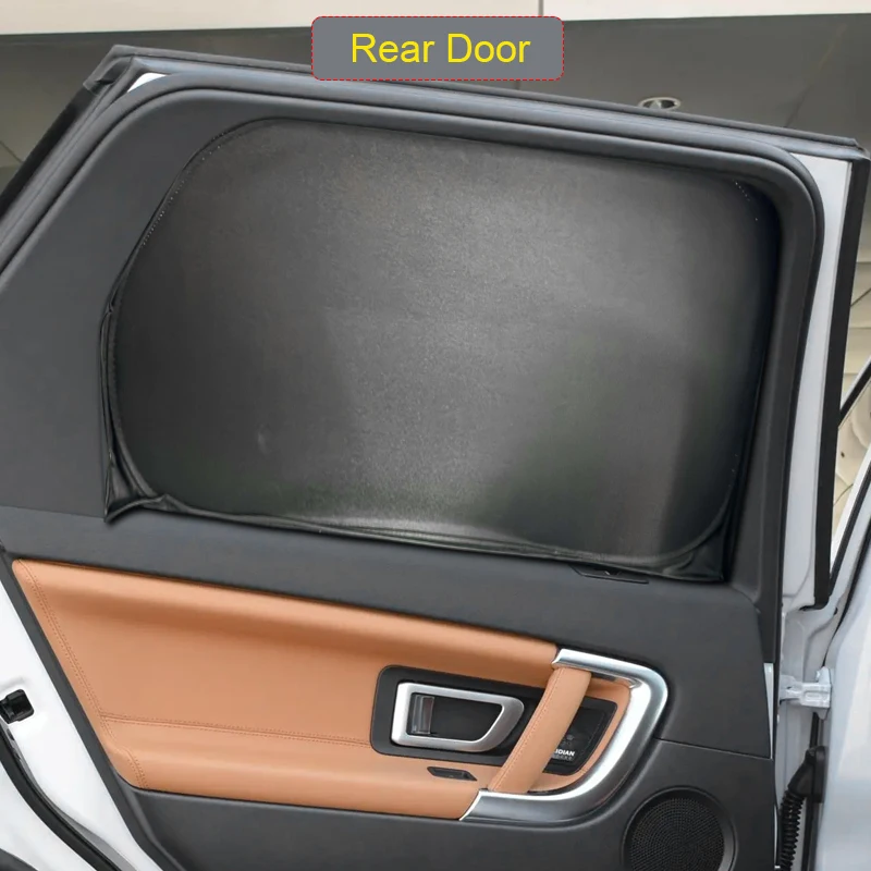 نافذة السيارة السوداء الخصوصية ظلة لاند روفر ديسكفري سبورت 2014-2019 المضادة للأشعة فوق البنفسجية العزل الحراري غطاء وقائي ملحق #5