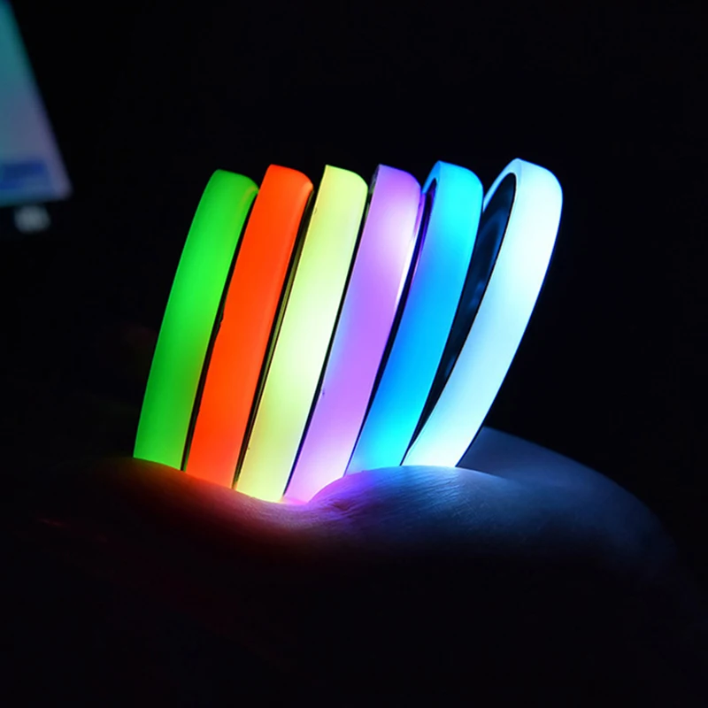 Luminous Car Water Cup Coaster Holder 7 Colorful RGB USB Charging Car Led Atmosphere Light For Universal Auto Accessories