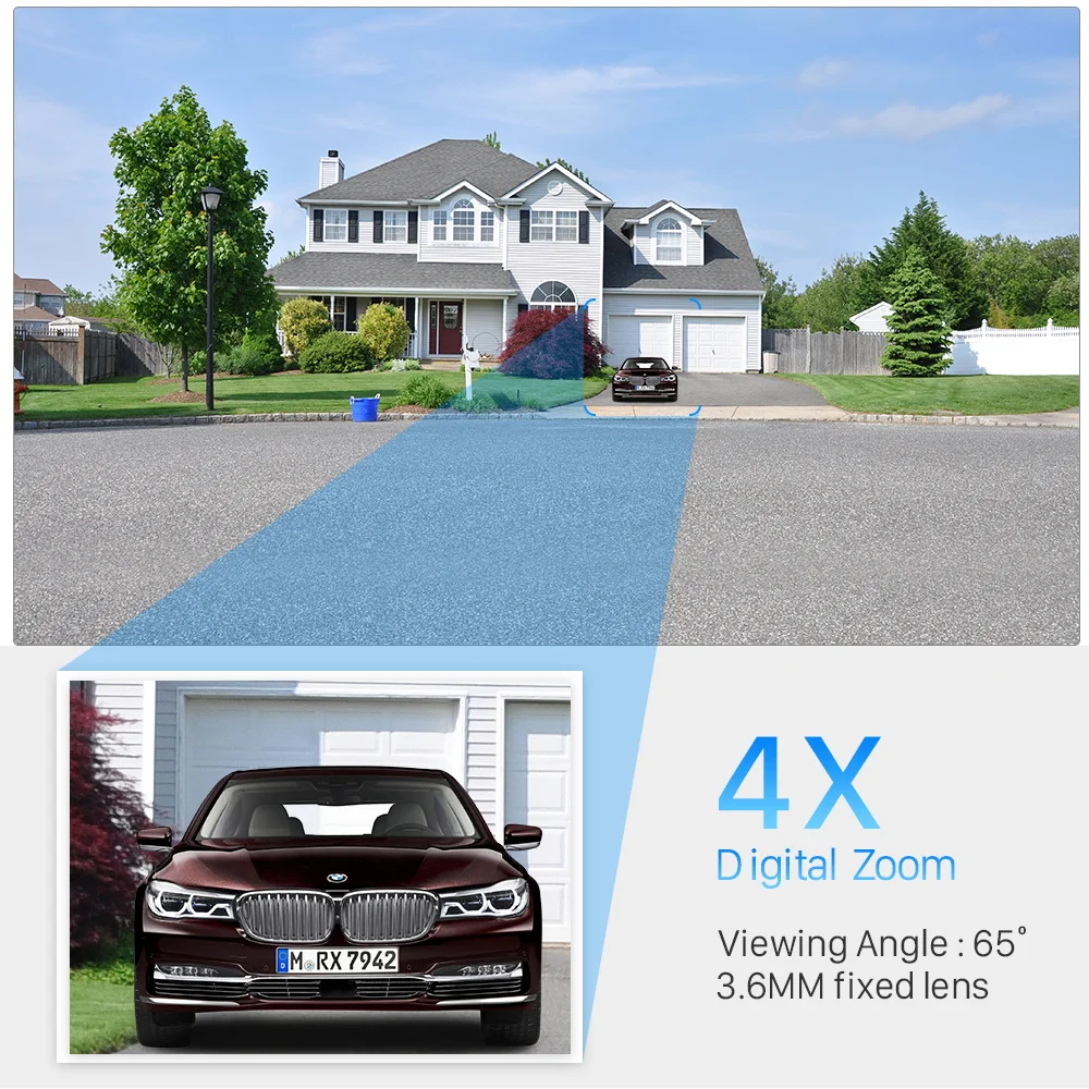 ANBIUX 5MP Tuya IP Camera IR Night Vision IP66 Waterproof Security Wifi Camera 3MP Smart Life Auto Tracking Video Surveillance