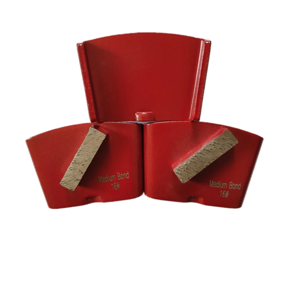 Blocco diamantato EZChange a legame medio per pavimenti in cemento con tampone per lucidatura a barra singola, strumenti epossidici, 12 pezzi