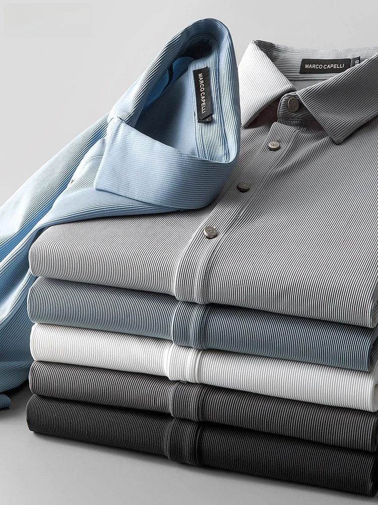 

Fashionable Urban Casual Shirt Men's Slim Fit Long Sleeve Sharp Collar Anti-Wrinkle Business Casual Shirt Autumn Season