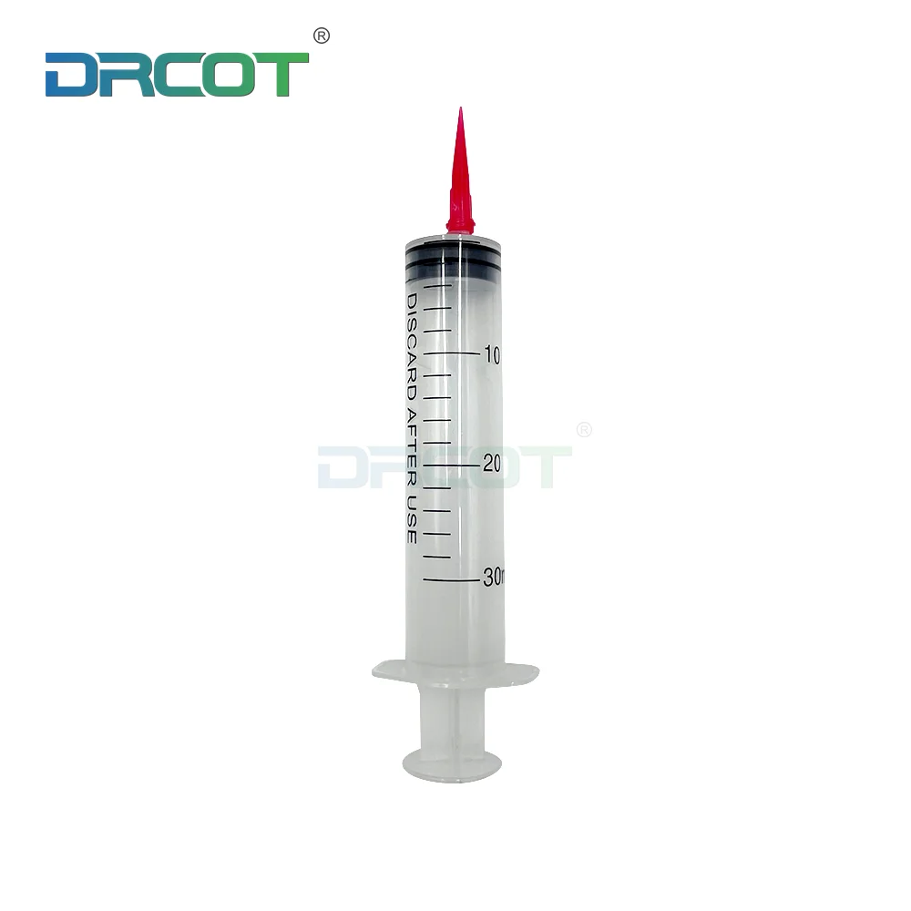 Hot Selling Industrial Syringe Hand Push Type Plastic Large Capacity Separately Dispensing Barrel Cylinder