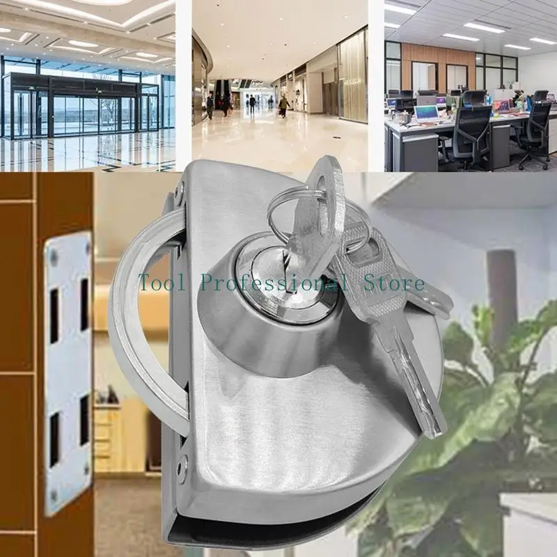 57QF Glass Display Cabinet/Showcase Locks Lock Stainless Steel Lock مع قفل حمام غرفة الدش الرئيسية سهلة الإقرار