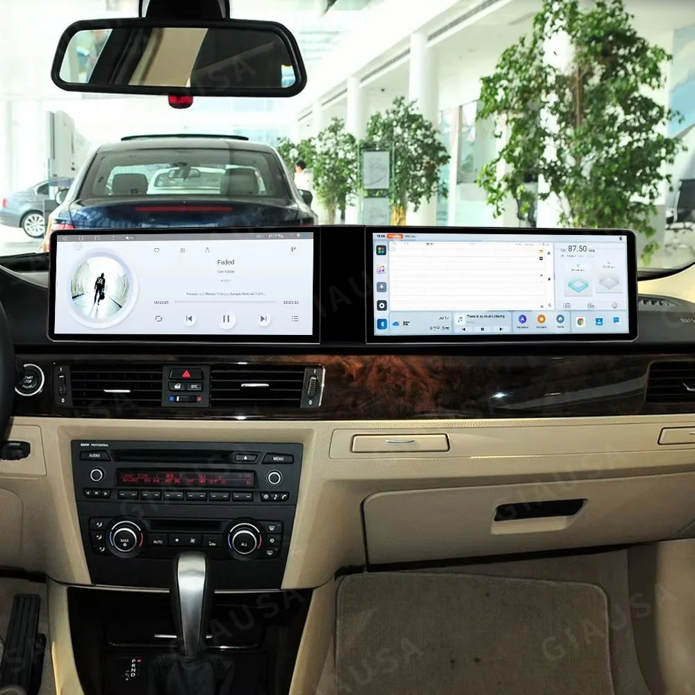 

A 24.6" Car Radio Dual Screen For BMW 3 Series E90 E91 E92 E93 2005-2012 Android Auto Carplay GPS Navi Co-pilot Passenger Stereo