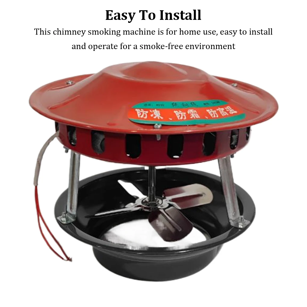 Household Chimney Induced Fan Prevent Smoke Falling Easy To Install Smoke Machine Induced Draft Fan