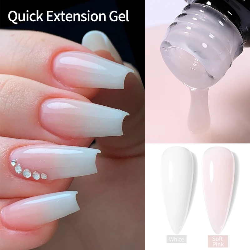 UR SUGAR 7ml Nude Quickly Extension Gel Self-Leveling Hard Gel Construction Semi Permanent UV LED Nail Gel Polish Manicure