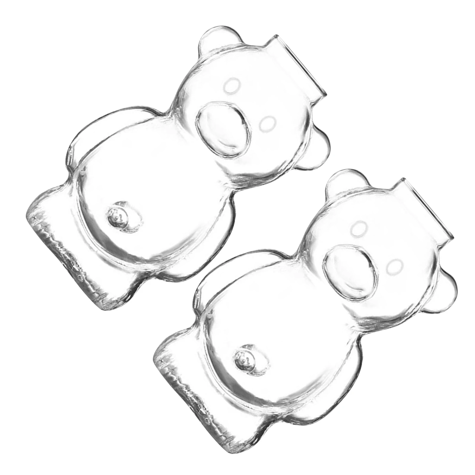 

2Pcs Cocktail Glass Bear Shaped Martini Glass Large Capacity Clear Wine Goblets Party Wedding Home Bar Bear Cup