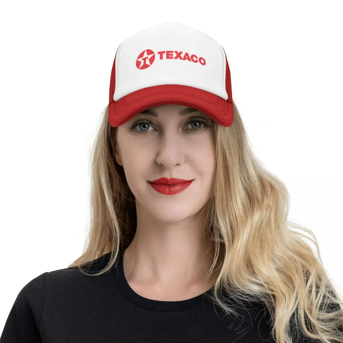 Texaco Oil topi Trucker bintang berujung lima uniseks topi ayah topi Trucker topi matahari topi Snapback sejuk topi bisbol jaring musim panas