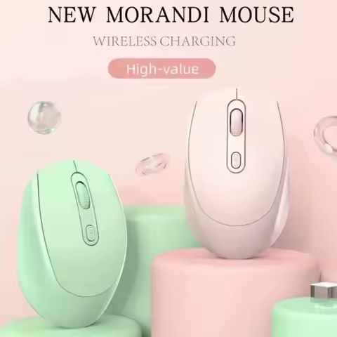 Wireless Computer Mouse 2.4G Bluetooth-Compatible Wireless Mouse USB Silent Game Mice For PC Laptop Macbook Tablet Female Office