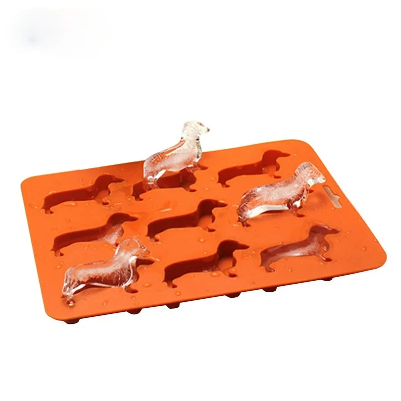 1pcCreative Silicone Dachshund Puppy Shaped Ice Cube Chocolate Cookie Mold DIY Home Ice Tray Kitchen Tools silicone mold gadgets