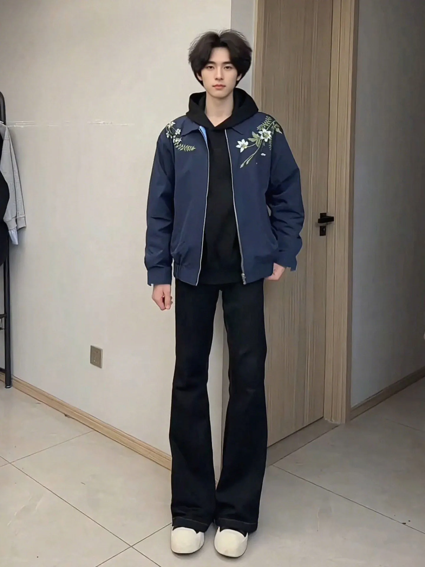 

Джинсы Cleanfit Bla Knife: Мужские джинсы с высокой талией, расклешенные, прямого кроя, из денима, осенние, в американском стиле, повседневные