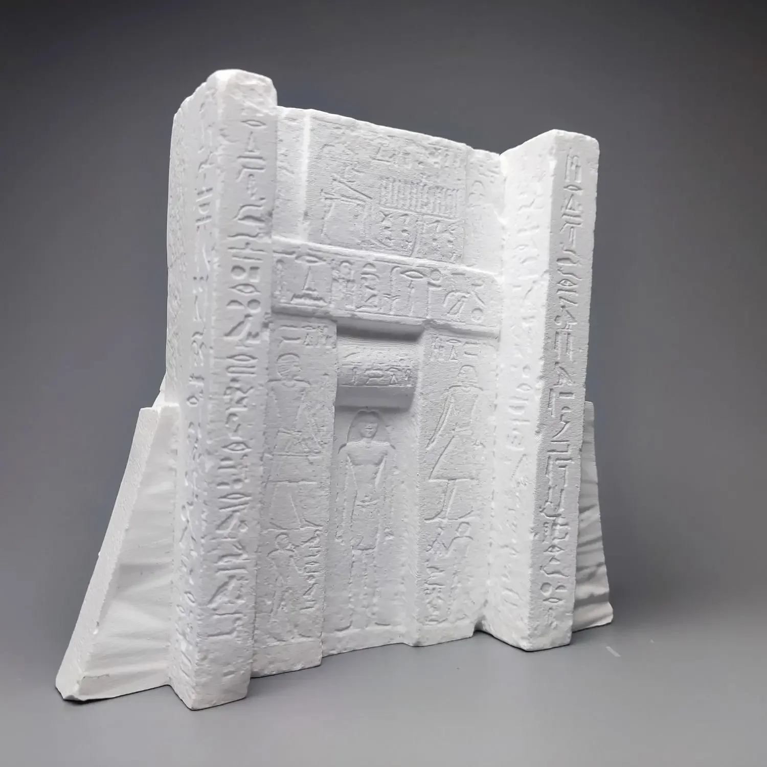 Egyptian Redines False Door Art Plaster Vintage Relief Art Desktop Decoration Statue Portrait Plaster Statue