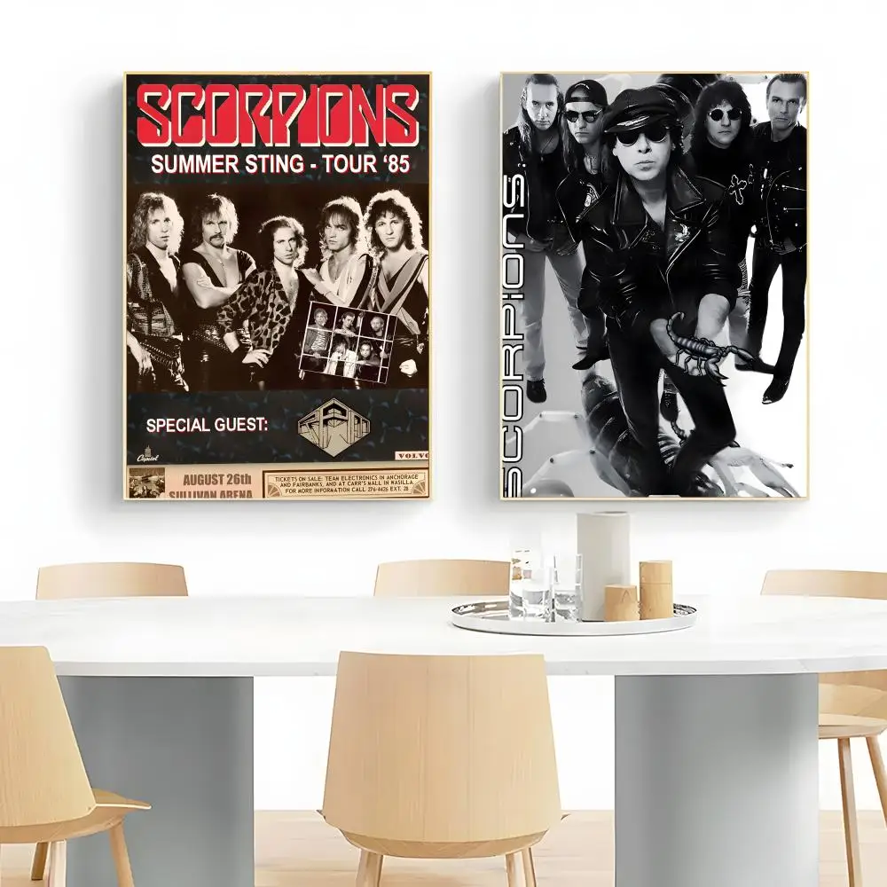 Heavy Metal Scorpions Poster Wall Art Print Decorative Mural Home Decor Gift Unframed