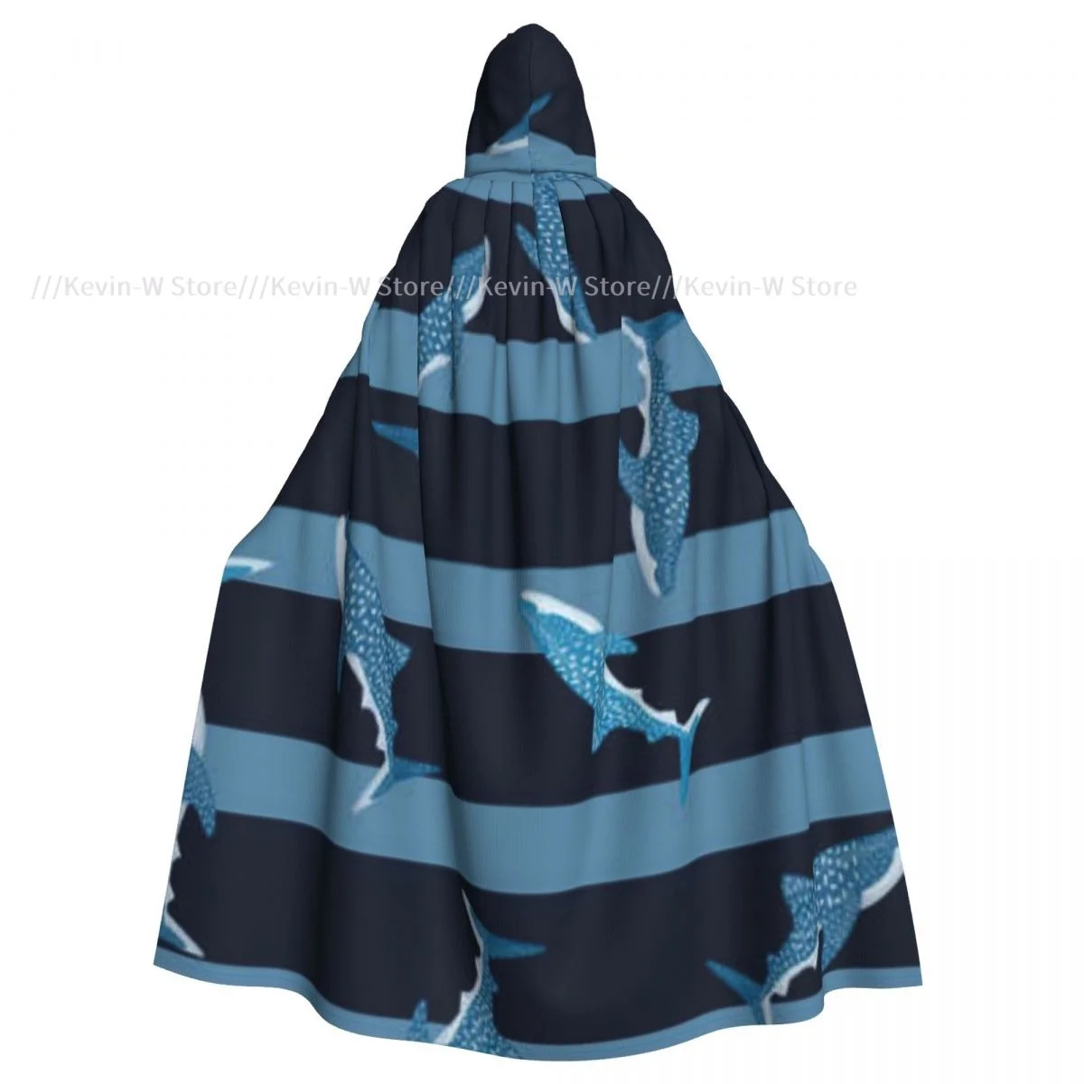 

Whale Shark In Scandinavian Hooded Cloak Polyester Unisex Witch Cape Costume Accessory