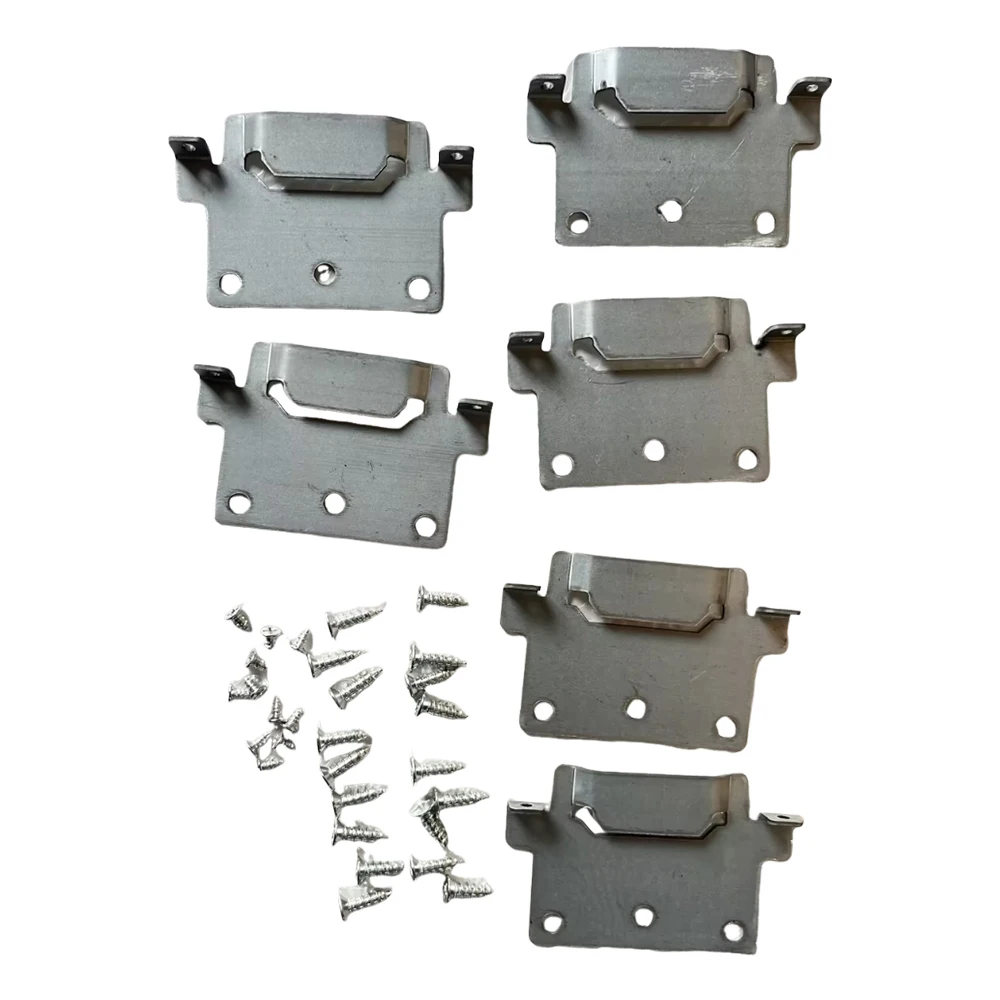 ขายึดสำหรับใช้ในบ้าน 6 ชิ้น พร้อมสกรูยึดสำหรับติดตั้งเตียง พร้อมสกรูยึดและขายึดแปลง