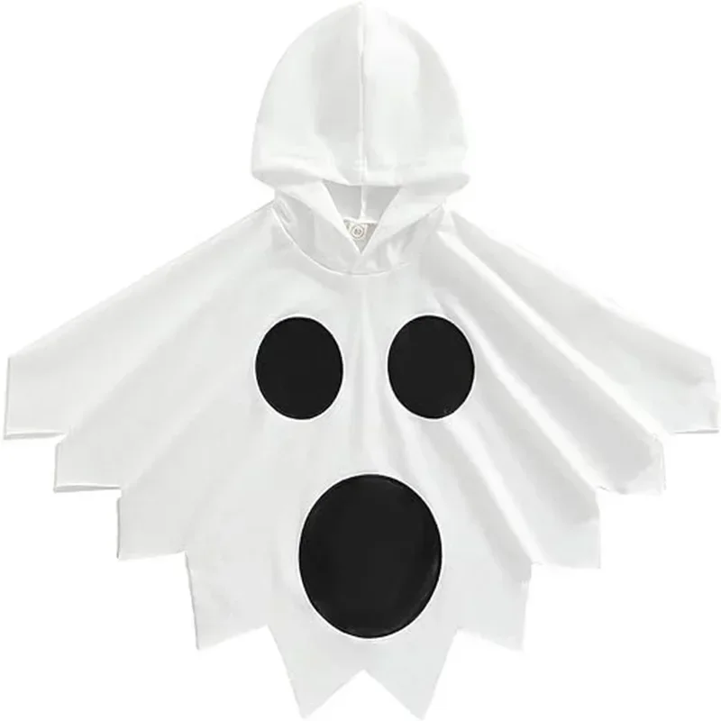 Color Block Cape for Halloween Kids Witch Ghost Pumpkin Cloak Cosplay Costumes Carnival Fancy Dress Up Party Disfraz Hombre