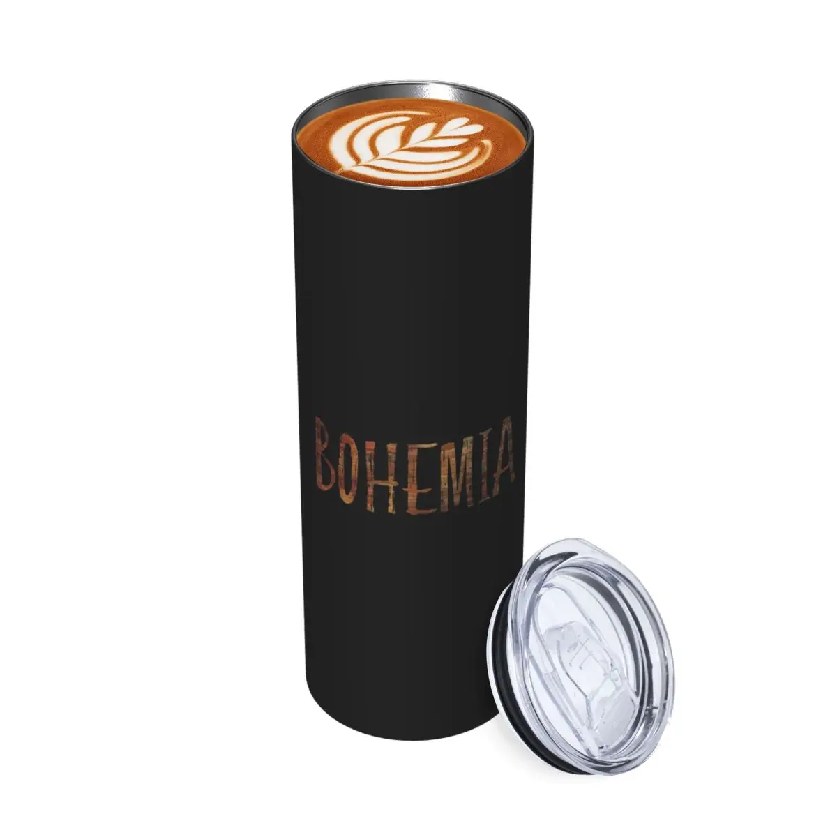 Bohemia Stainless Steel Tumbler Vacuum Insulated Mug Thermal Cold Bottle Straw With Lid 20oz