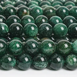 Natural Green Mica Stone Beads Strands Smooth Round Gemstone Beads For Jewelry Making Design DIY Necklace Bracelet 6/8/10mm