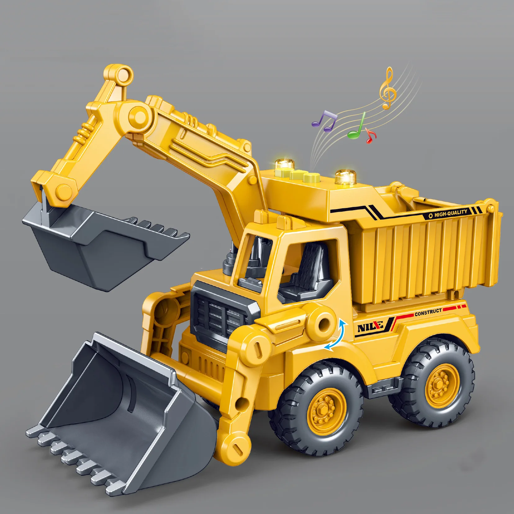 

Children Electric With Lights Story Inertia Car Toy Simulation City Engineering Car Excavator Pull Back Car Toy Model Boy Gift