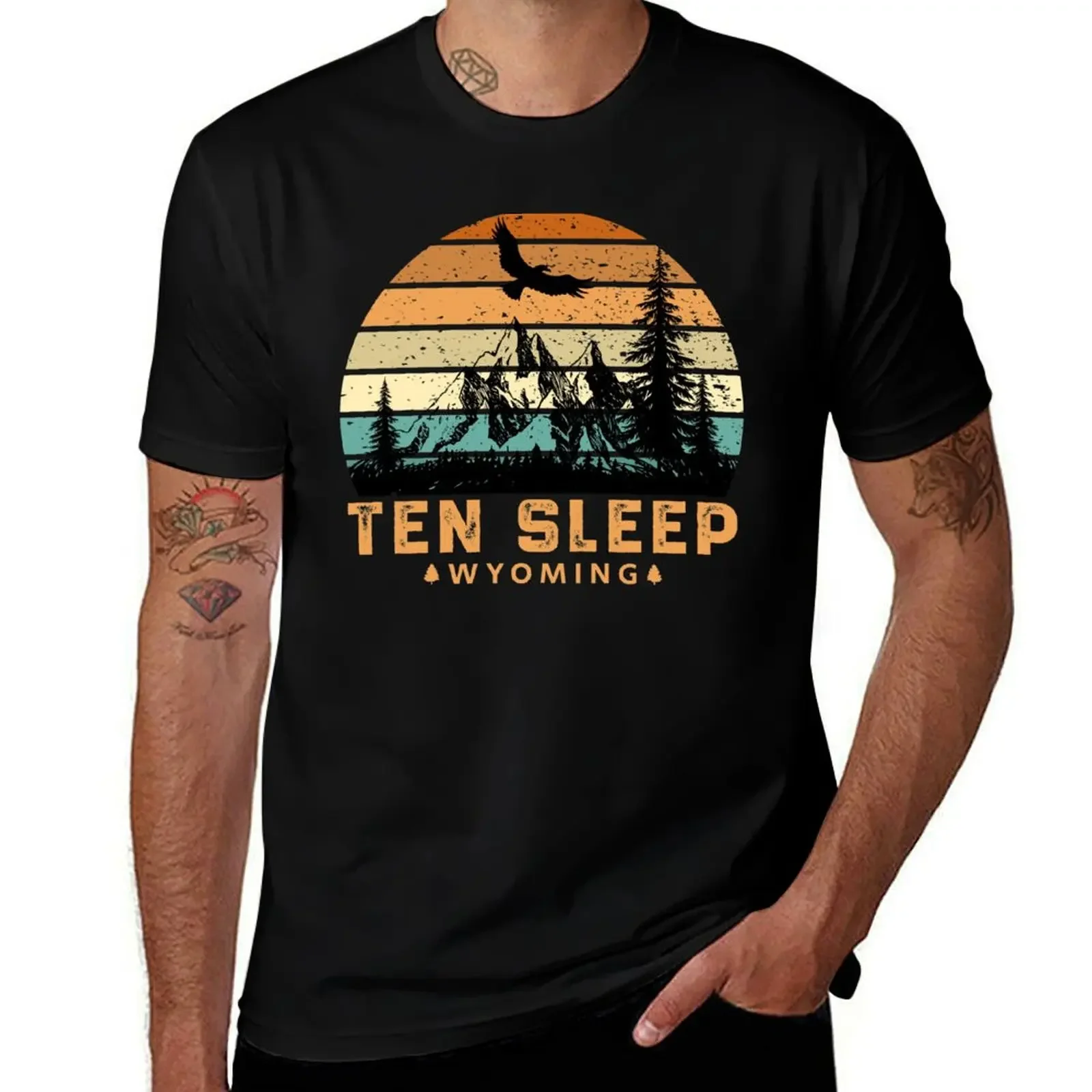 

Ten Sleep Wyoming Mountain View T-Shirt new gifts and t-shirts Louboutins quick-drying graphic t shirts mens white t shirts