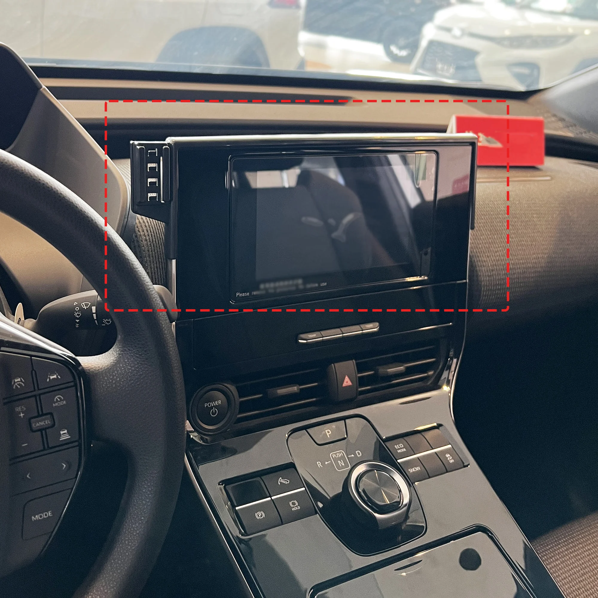 Car Phone Holder For Toyota BZ4X 2023 Screen Fixed Navigation Bracket Base Wireless Charging Mobile Stand Car Accessories