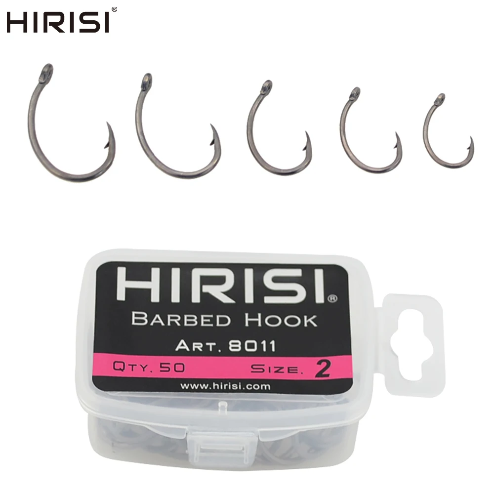 100pcs Coating High Carbon Barbed hooks Stainless Steel Carp Fishing Hooks Pack with Box 8011