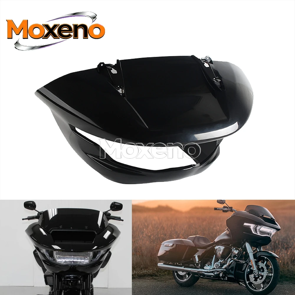 

Motorcycle Front Headlamp Fairing Guard Unpainted Cover For Harley Road Glide FLTRX Limited FLTRXL ST CVO FLTRXSTSE 2024-2026