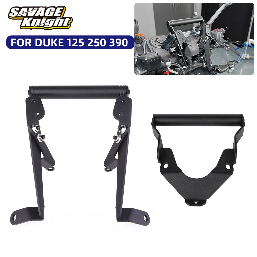 

Держатель для телефона и GPS-навигатора на руль мотоцикла, удлиненный, для 125 250 390 Duke 390duke Duke125 2017-2025, крепление на поперечину руля