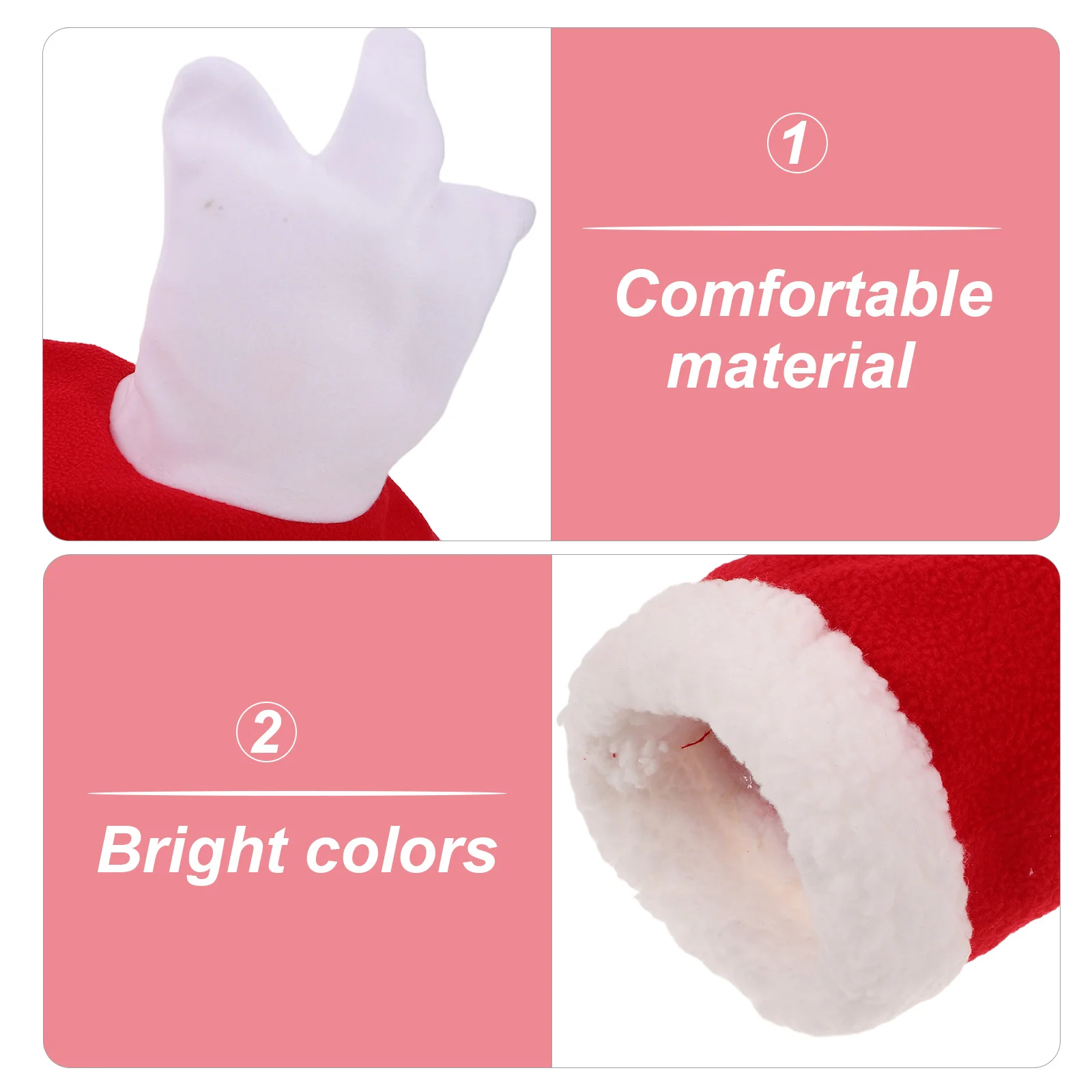 1 مجموعة الحصان الديكور مجموعة عيد الميلاد موكب زي مع قبعة احتفالية يلتف الساق تعزز الاستئناف البصري بأمان لوازم حفلات الحصان #5