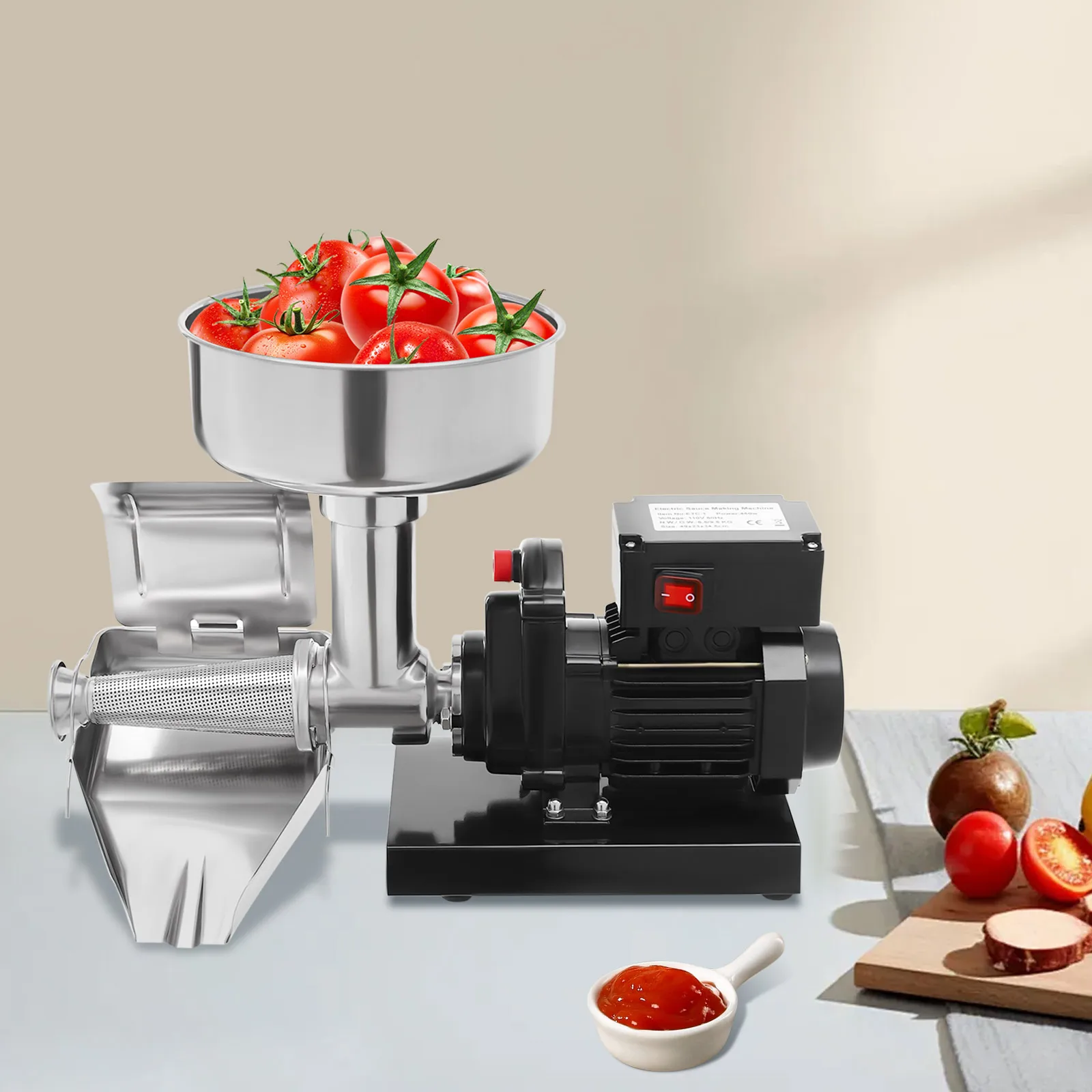 

Electric Tomato Strainer Machine Tomato Sauce Jam Maker For Strawberry Blueberry