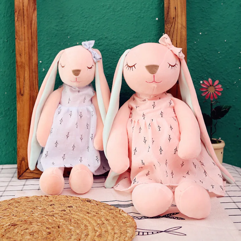 

65CM Cute Cartoon Long Ears Rabbit Doll Baby Soft Plush Toys For Children Rabbit Sleeping Mate Stuffed Plush Animal Toys Infants