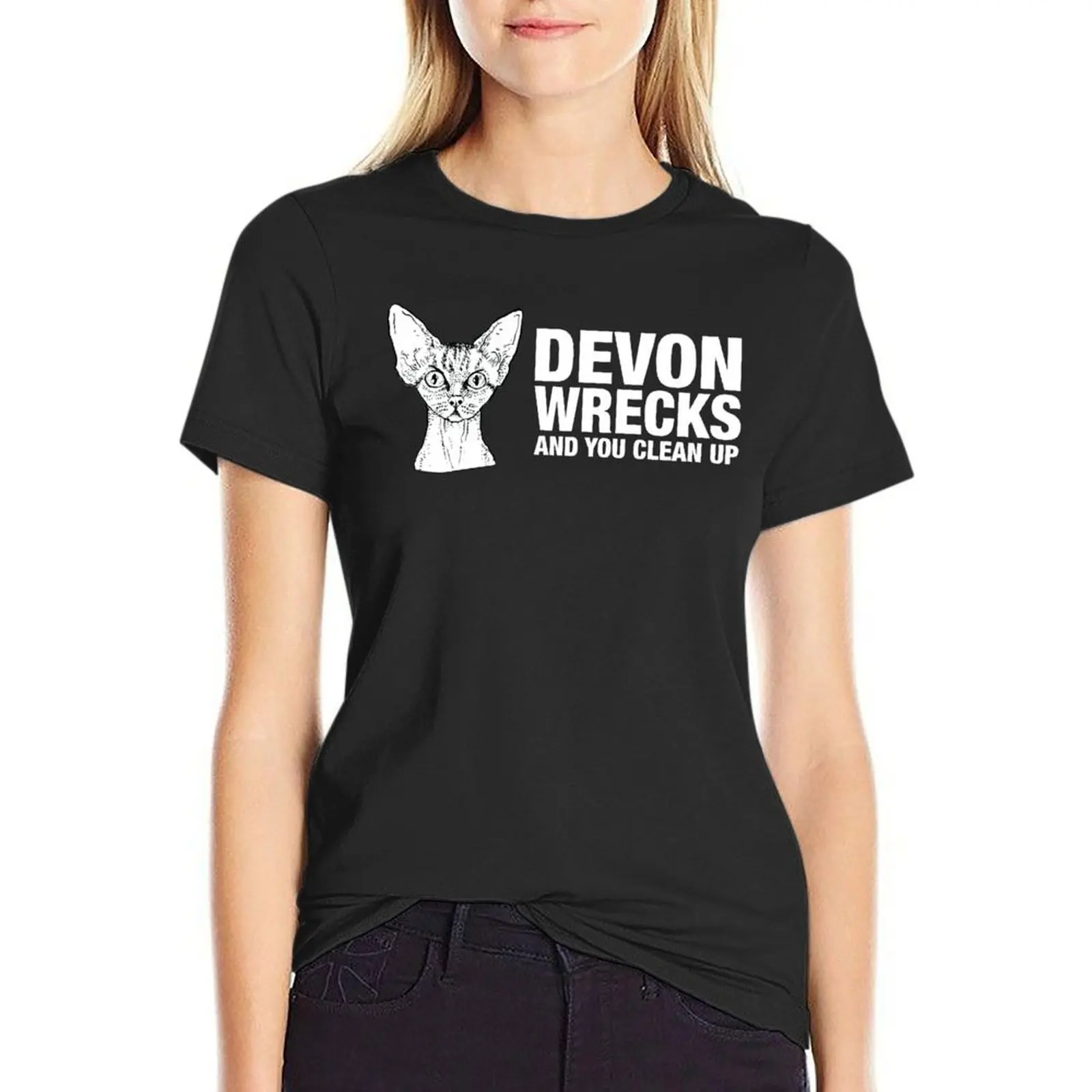 Devon Wrecks and you clean up T-Shirt plain kawaii clothes cute clothes Top Women