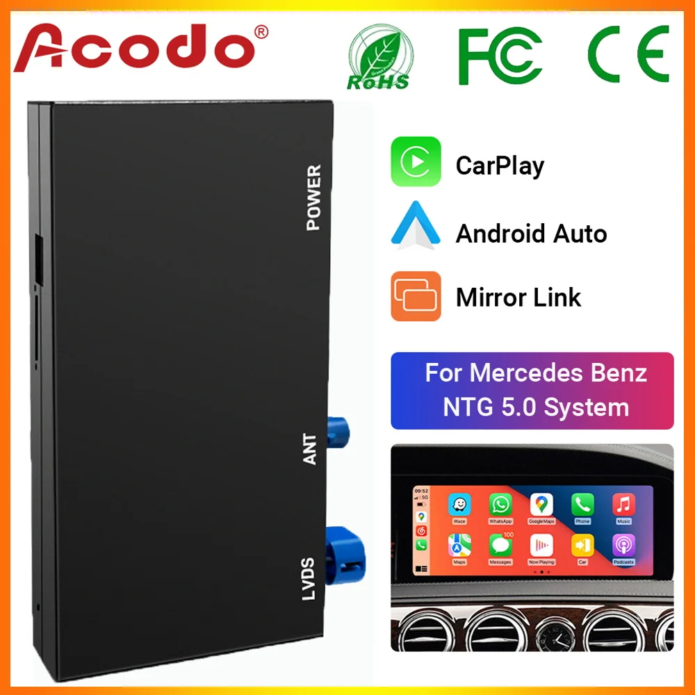 Upgrade Wireless Carplay Für Mercedes Benz NTG5.0 Decoder Benz C Klasse GLC W205 V Klasse W447
