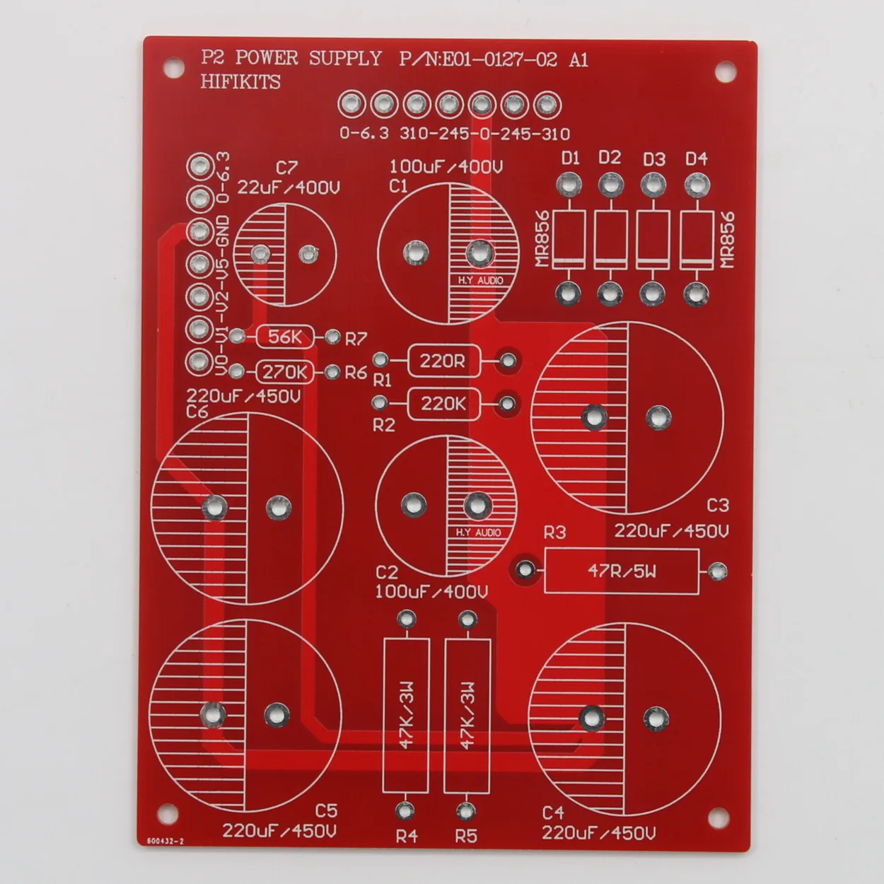 DIY HiFi 6L6 параллельная односторонняя плата аудиоусилителя класса A с блоком питания на базе ANK