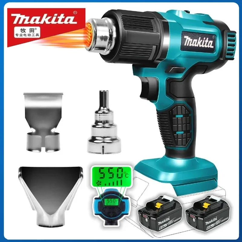 

Makita Heat Gun Cordless Hot Air Gun Industrial Heat Gun Handheld Electric Temperatures Adjustable 18V Battery