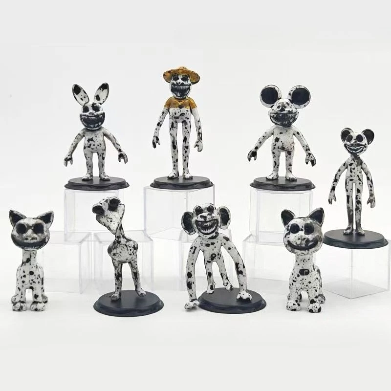 Neues 8-teiliges Zoonomaly Spiel-Actionfiguren-Set, Horror-Wächter Katze Koala Monster PVC-Modell Anime-Figuren Desktop-Deko Spielzeug