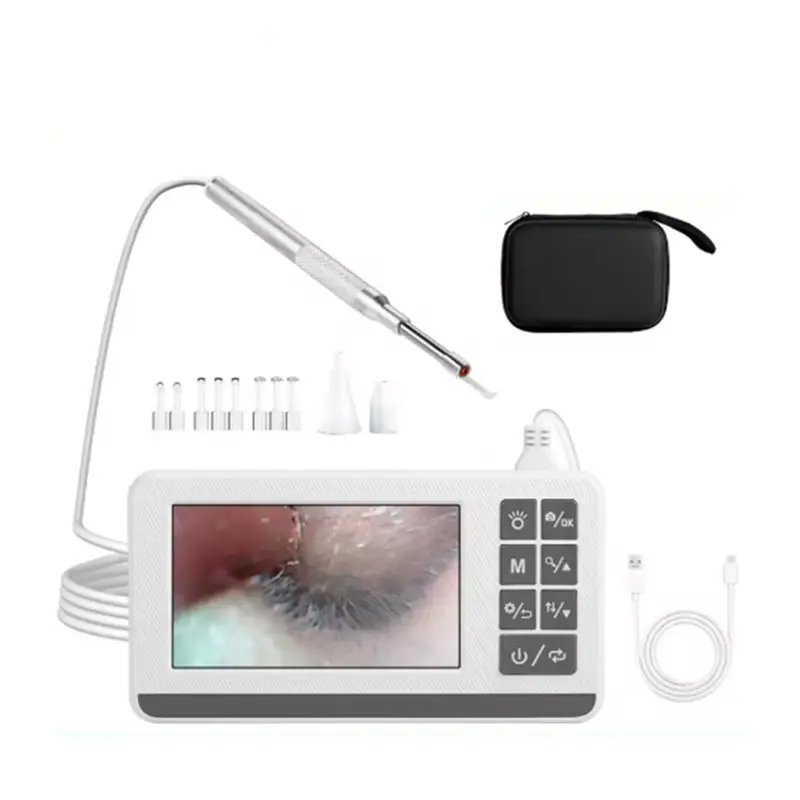 

AB43-4.5 Inch Otoscope Smart Visual Ear Camera Ear Wax Removal Tool Support Photo Video Recording For Home Ear Care Cleaning