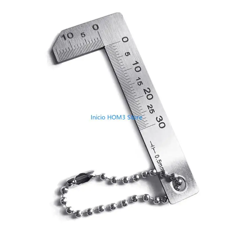 A5YD Chamfer Gauge Ruler for Mechanical Manufacturing Glass Processing Graduation 0.5mm Accuracy 0.25mm Chamfering Caliper