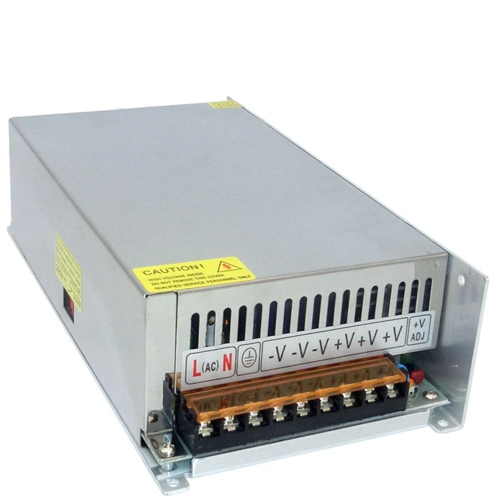 Fuente de alimentación conmutada, transformador ajustable para tiras Led, CC 220V a 12V, 24V, 36V, 48V, 60V, 72V, 1200W, CA 100-240V