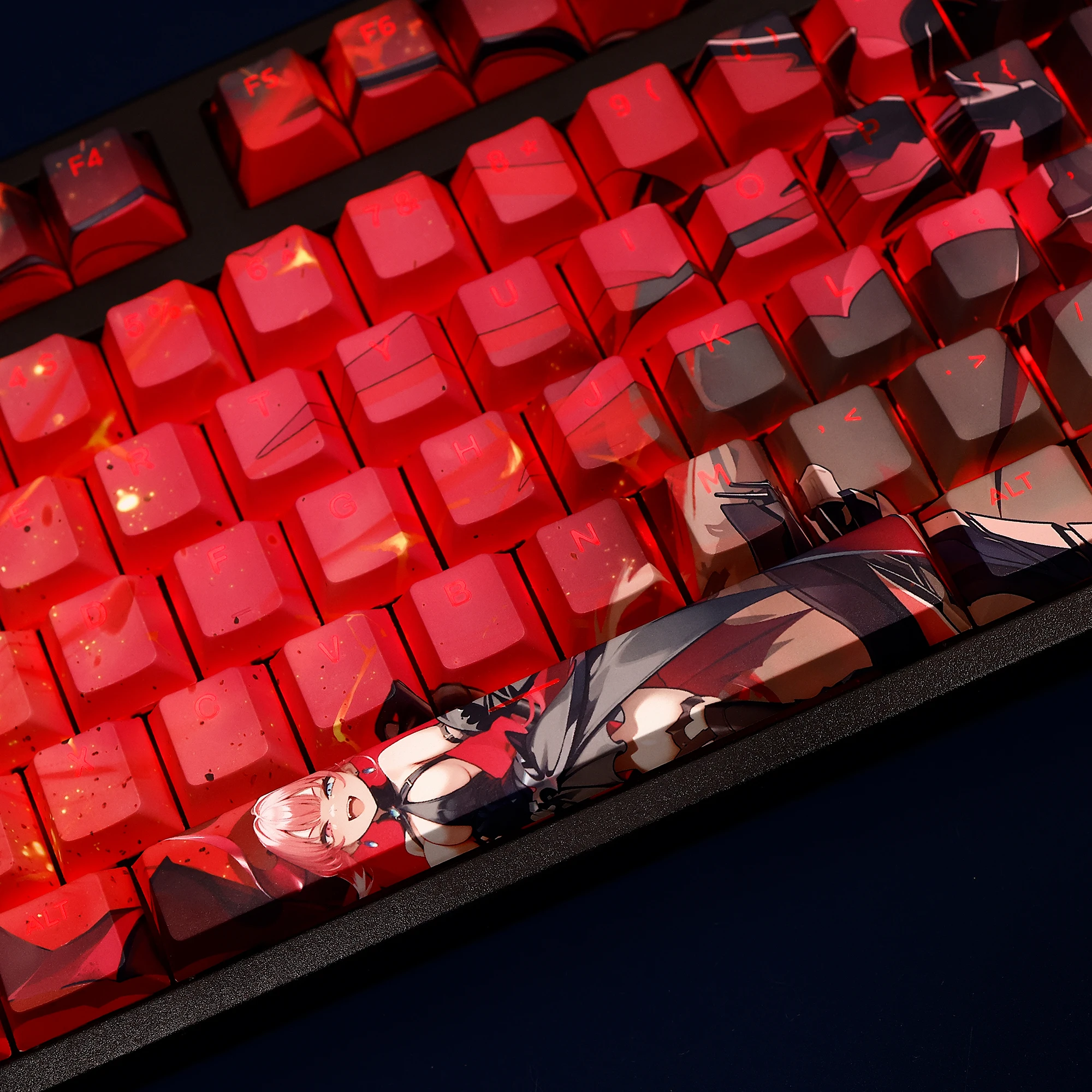 Gioco Azur Lane KMS Mecklenburg PBT 108 Copritasti Puntelli Cosplay Sublimazione Termica Tema Meccanico Keycap Accessori per Tastiera