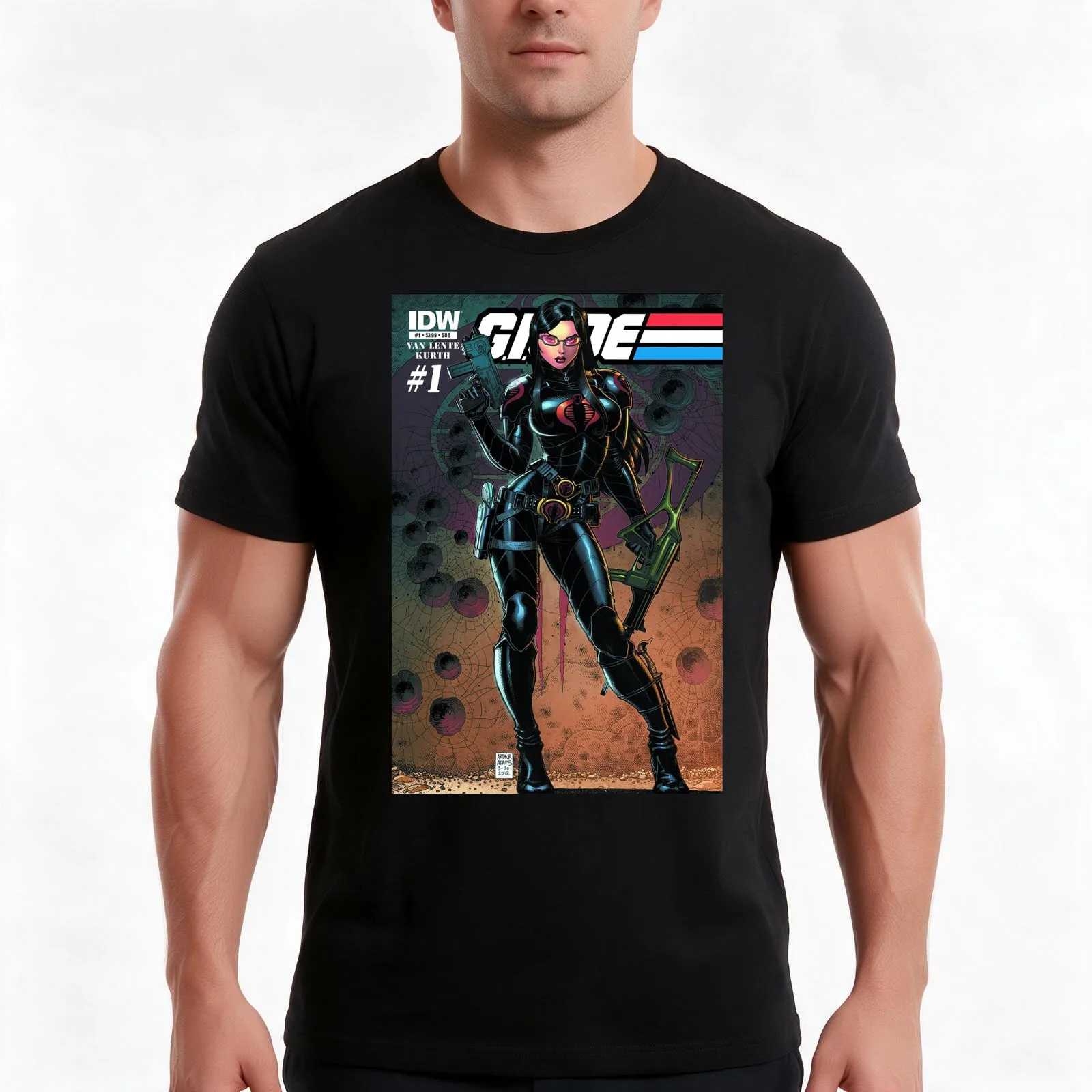 Comic Baroness T-Shirt, Summer Casual Cotton Tee, Oversized Streetwear Tops, Vintage Graphic Print, Loose Fit Short Sleeve