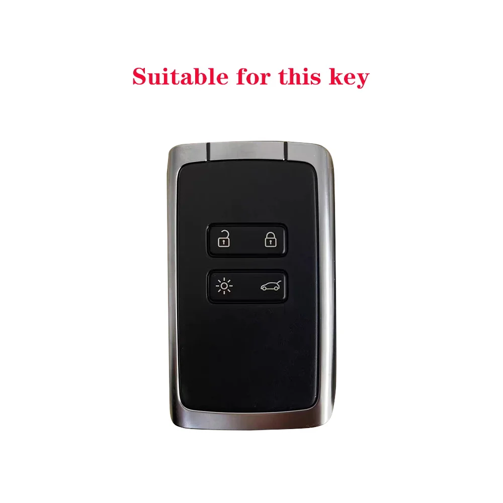 Silicone Car Key Case Cover Fob for Renault Captur Megane Talisman Espace Clio Zoe Koleos Scenic 4 Arkana Dacia Sandero Card