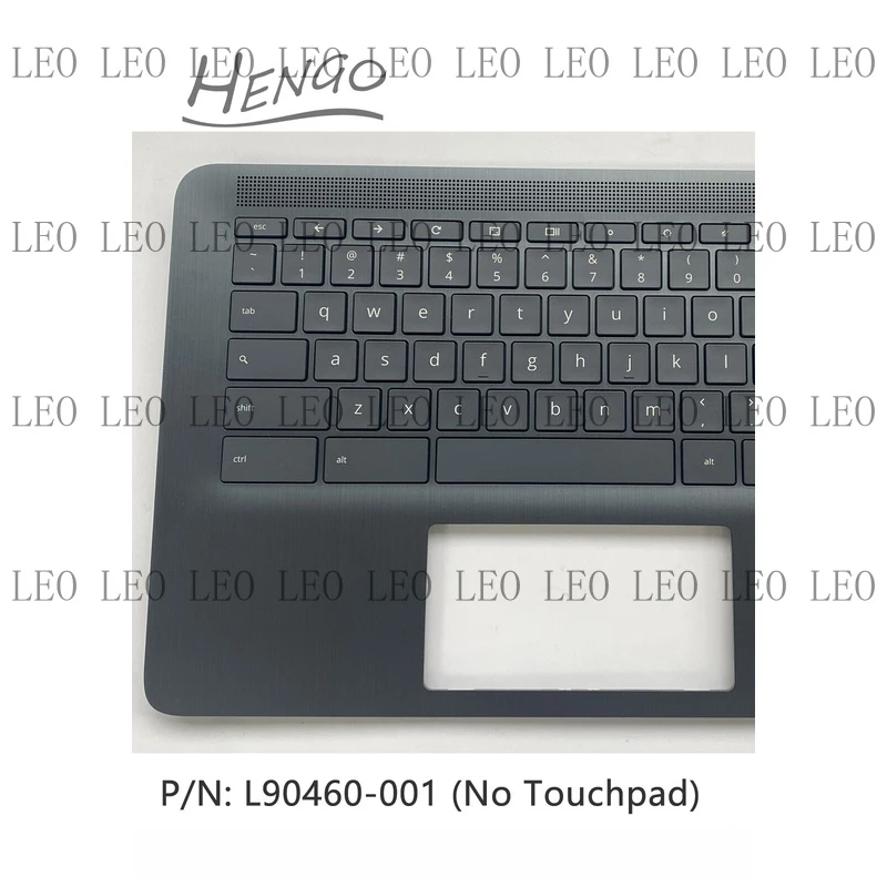 

SS New For HP Chromebook 14 G6 Palmrest Upper Case + Keyboard No TP L90460-001