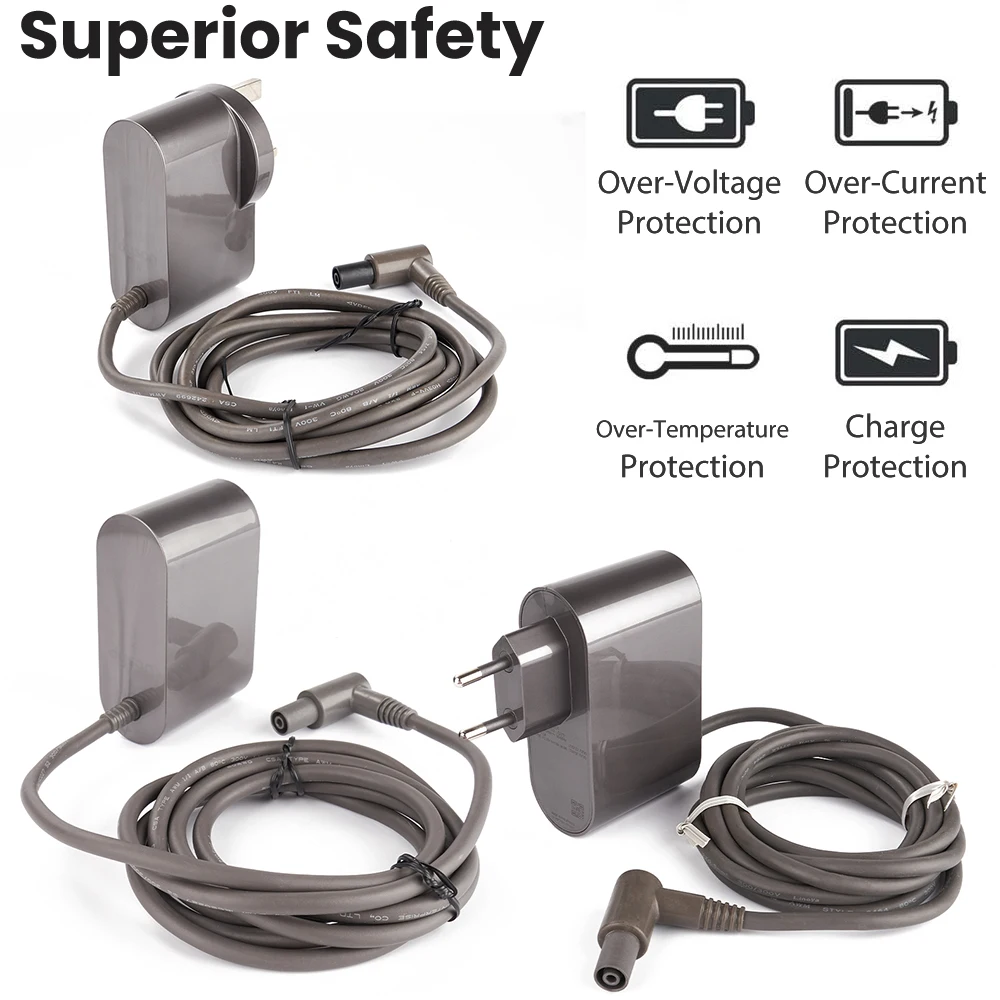 شاحن محول الطاقة لدايسون Gen 5 G5 كشف ملحقات المكنسة الكهربائية SV23 شاحن بطارية مصدر الطاقة المملكة المتحدة الاتحاد الأوروبي الولايات المتحدة التوصيل