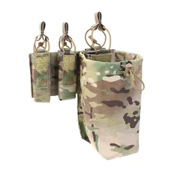 Outdoor Waist Molle Double 9mm Single 5.56 Mag Quick Tool Recycling Pouch Bag Combined compatible single 545/762