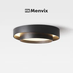 Menvix White Black Modern LED Ceiling Lights For Living Room Bedroom Dining Room Dimmable Lamp Indoor Round Sqaure Fixtures