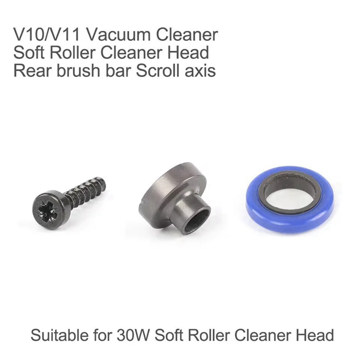 For Dyson V7/V8/V10/V11 Scroll Axis Replacement Rear Brush Bar Soft Roller Parts Spare Vacuum Cleaner