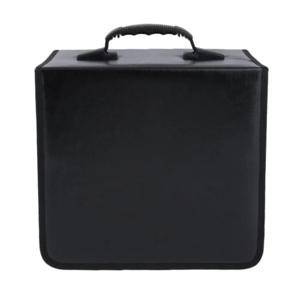 400 Discs Cd Dvd Organizer Bag Album Holder Media Storage Box Portable Lightweight Dustproof Zip Closure Easy Find Design Cd